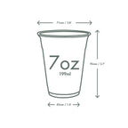 Vegware 7oz / 200ml PLA water cup