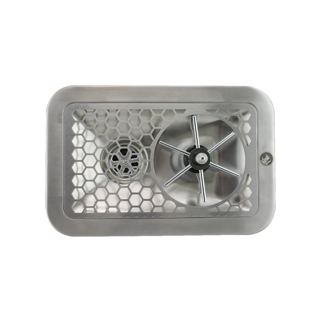 RHINO RECESSED PITCHER RINSER WITH SPIN JET