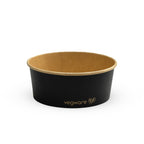 Vegware 24oz / 750ml round black food container, 150-Series