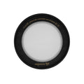 Vegware Round black paper lid, cellophane window, 150-Series