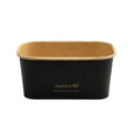 Vegware 34oz / 1000ml rectangular black food container