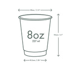 Vegware 8oz / 250ml Feel Good double wall hot cup, 79-Series