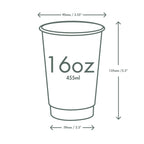Vegware 16oz / 500ml Feel Good double wall hot cup, 89-Series