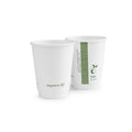 Vegware 8oz / 250ml white double wall hot cup, 79-Series