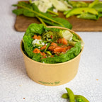 Vegware 34oz / 1000ml round kraft food container, 150-Series