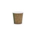 Vegware 4oz / 120ml brown kraft hot cup, 62-Series - EU