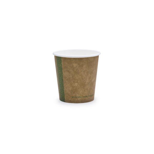 Vegware 4oz / 120ml brown kraft hot cup, 62-Series - EU
