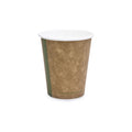 Vegware 6oz / 180ml brown kraft hot cup, 72-Series