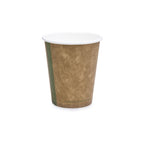 Vegware 6oz / 180ml brown kraft hot cup, 72-Series