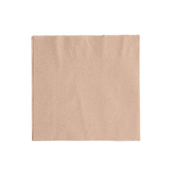 Vegware 40cm 2-ply unbleached napkin