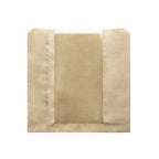 Vegware 8.5 x 8.5in / 215 x 215mm kraft NatureFlex window bag