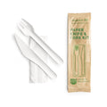 Vegware Compostable paper knife and fork kit