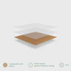 Vegware Bloomer sandwich kraft carton