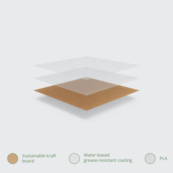 Vegware Tortilla / wrap kraft carton